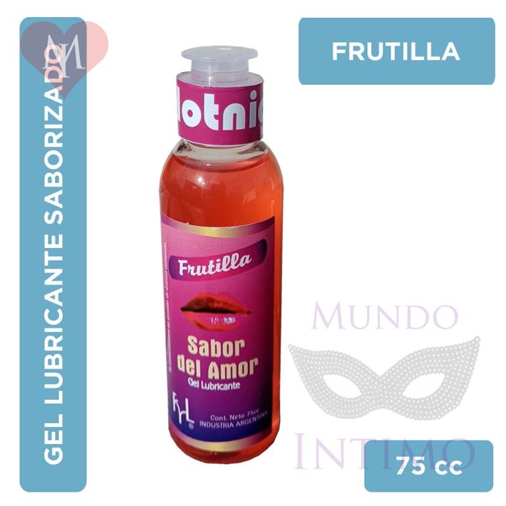 Gel sabor del amor frutilla 75cc